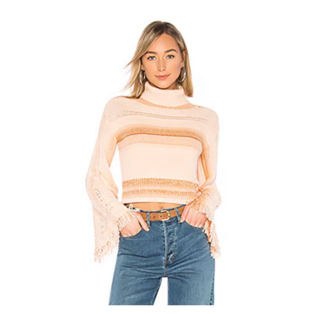 NWOT Free People Close to Me Pullover - Peachy Pink